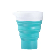 Copo de silicone retrátil