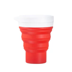 Copo de silicone retrátil