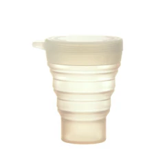 Copo de silicone retrátil