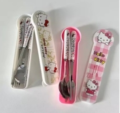 Cubiertos Hello Kitty plástico - comprar online