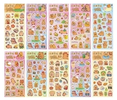 Stickers Capybara plancha x20