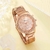 Relógio de luxo ouro rosa para mulheres - comprar online