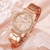 Women's rose gold quartz na internet