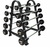 Set de 10 barras rectas de 10kg a 30kg (2 por cada peso) + rack para 10 barras