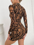 VESTIDO ZIG ZAG MARROM - comprar online