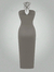 VESTIDO LONGO CINZA na internet