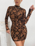 VESTIDO ZIG ZAG MARROM na internet