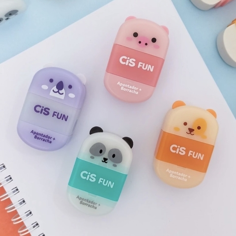 Apontador + Borracha Fun - CIS