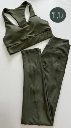 Conjunto Top Nadador + Legging Bolso - comprar online