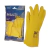 Luva Látex Amarela Multiuso Forrada Volk Tam M CA 10695 12 Pares - comprar online