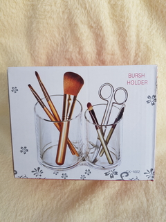 Organizador de acrilico doble con tapa - Agusn.Tienda