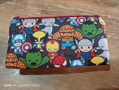 Cartucheras rectangulares estampadas
