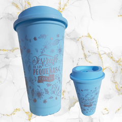 Vaso deco cafe deco con tapa - Agusn.Tienda