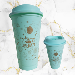 Vaso deco cafe deco con tapa - tienda online