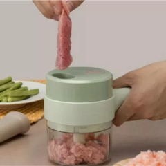Cortador Picador Triturador Vegetales Eléctrico Usb Cepillo - tienda online