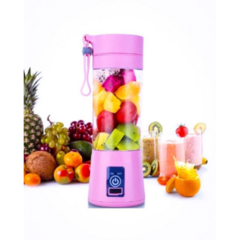 Mini Licuadora Portátil Recargable Usb Vaso De 380 Ml ROSA