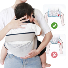 Fular Portabebe Correa Ergonomica Transpirable Y Ajustable - comprar online