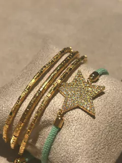 PULSEIRA CANUTILHOS TRÊS VOLTAS DOURADA