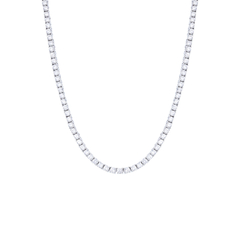 COLAR RIVIERA 4 GARRAS 38CM -3MM PRATA