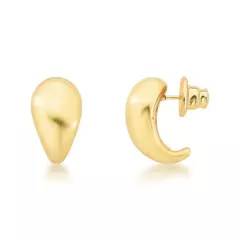 BRINCO DROP MATTE DOURADO FOSCO