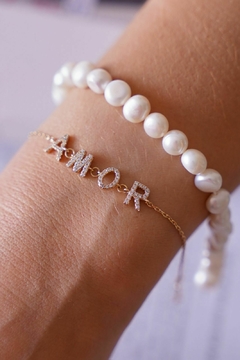 PULSEIRA DE PÉROLAS AMASSADAS BARROCAS 6MM PRATA 925 na internet