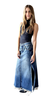 Pollera jeans ILLINOIS az - comprar online