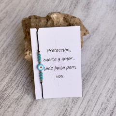 Imagen de Pulsera Ojo Turco - Hilo Negro