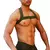 Cinto masculino - Branco, preto e verde. - loja online