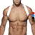 Cinto masculino - Branco, preto e verde. - comprar online
