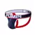 Jockstrap Respirável Vermelho, azul e cinza