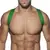 Cinto masculino - Branco, preto e verde. na internet