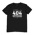 Camiseta 404 Not Found na internet