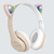 Imagem do Fone De Ouvido Sem Fio Bluetooth Orelha Gatinho Infantil Led