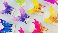 CAIMÁN MARIPOSA COLORES SURTIDOS X 12 UND - Luna fantasy s a s