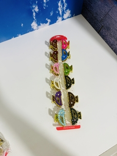 Imagen de CAIMÁN FLOR PERLAS COLORES X 12 UND FAN-392