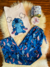 PIJAMA ADULTO LARGO STITCH AZUL - MEDIA NARANJA
