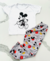 PIJAMA INFANTIL LARGO MICKEY GRIS MANGAS CORTAS