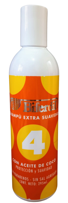 Shampoo extra suavidad con aceite de coco. x295ml