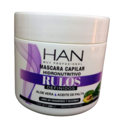 Baño cremas rulos con aloe vera y palta. x200ml. Han