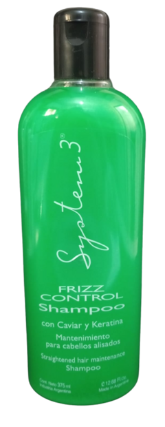 Shampoo system anti frizz con caviar y queratina System. x375ml