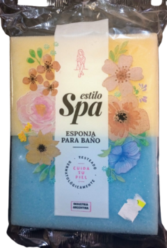 Esponjas para baño x2 rectangular n°102. Estilo spa