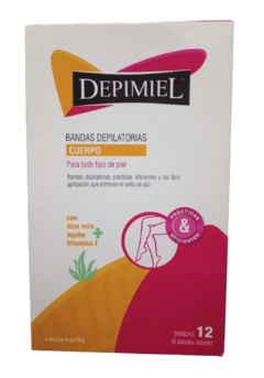 Bandas depilatoria Cuerpo x12 bandas