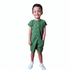 Macacão Ravi de Linho Verde Militar - comprar online