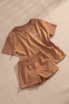 Conjunto Masculino Oversized “Eu Sou Abençoado” na cor Couro na internet