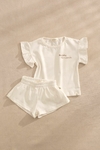 Conjunto feminino “Eu Sou Abençoada” Off White