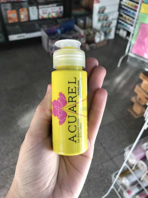 Pomo Acrilico- Acuarel - Papelera Alas