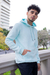 BUZO REGULAR - CELESTE - tienda online