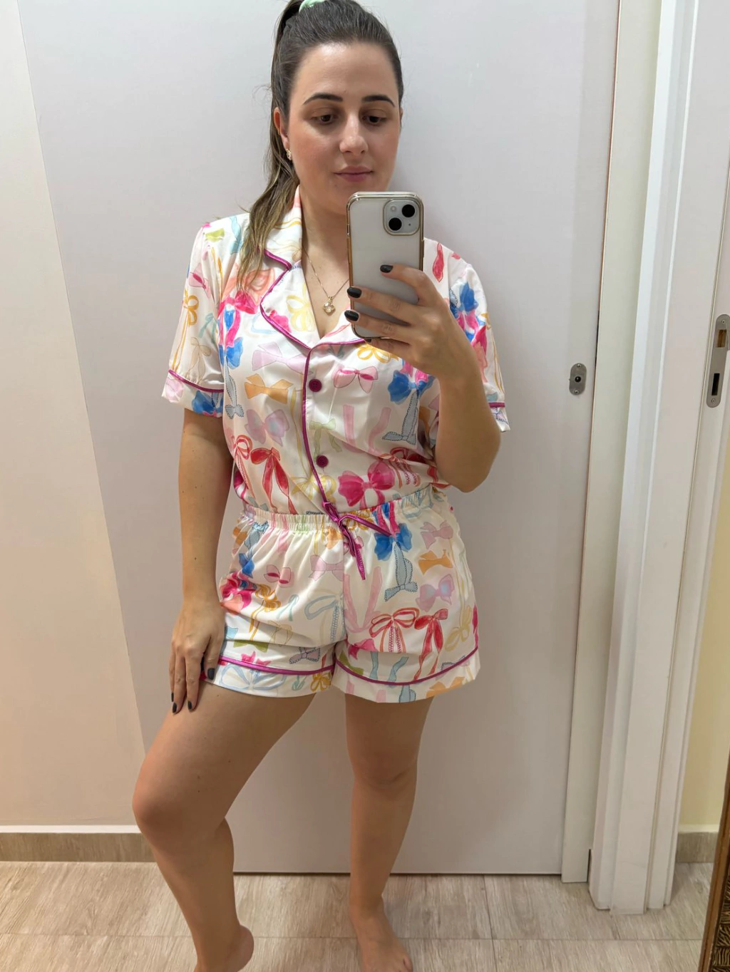 Pijama Americano Estampado Tecido Sephora