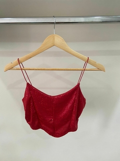 TOP LENTEJUELA RED