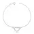 Pulseira coração cravejado - comprar online